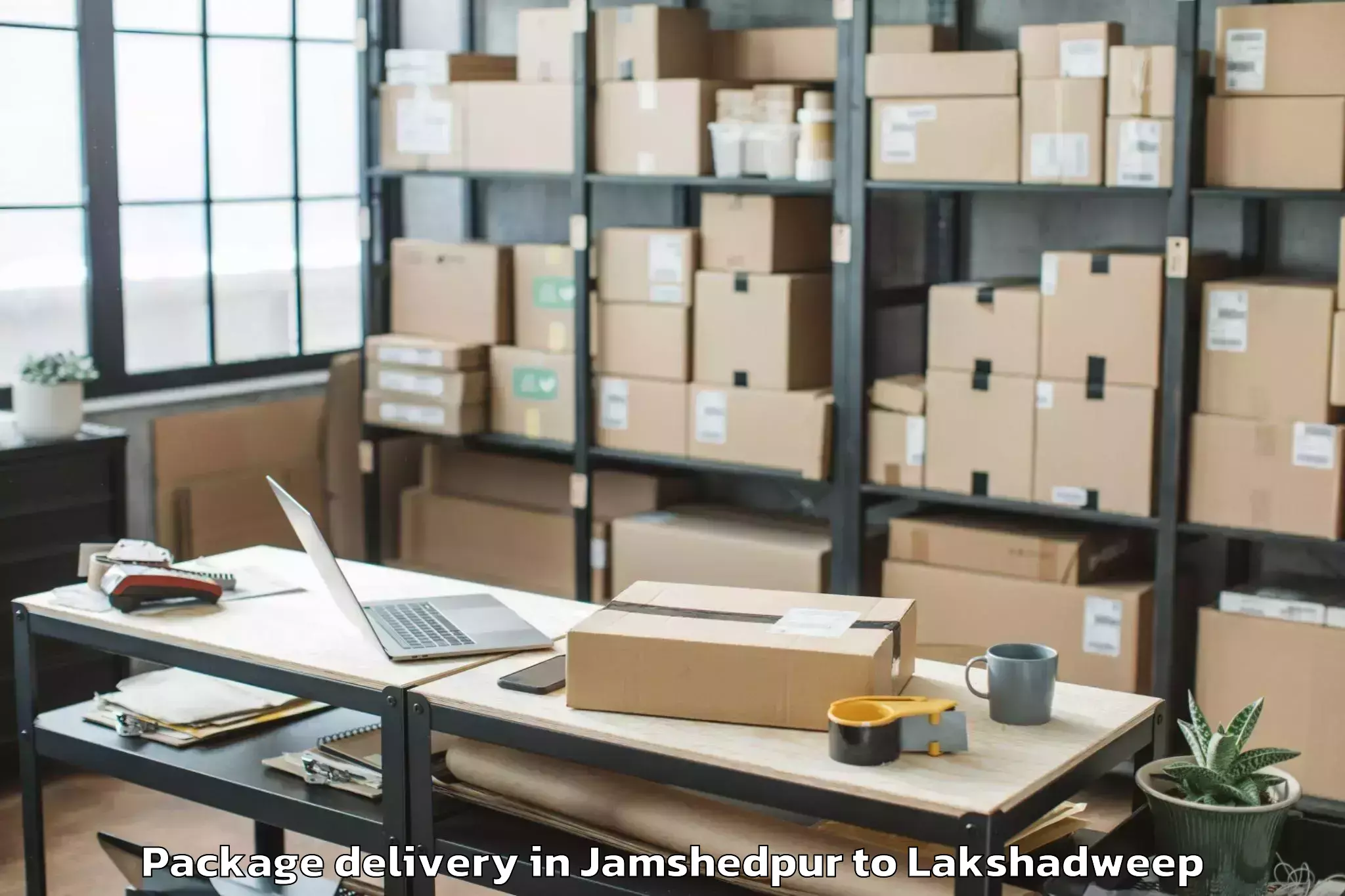 Jamshedpur to Kiltan Island Package Delivery